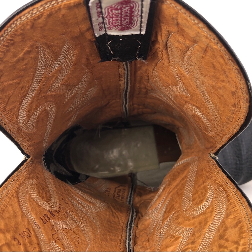 Nocona 817 Black Deertan Western Boots 10.5 E - Picture 9 of 16